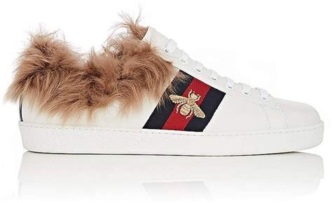 mens gucci shoes with fur|gucci fur lined sneakers.